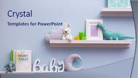  Presentation with children nutrition for child - Cool new presentation theme with baby - child's room interior details backdrop and a lemonade colored foreground