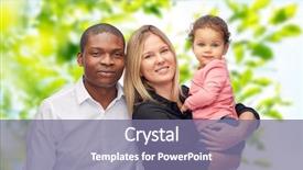  Presentation with family children - Slides consisting of baby adoption - family children race and nationality background and a coral colored foreground