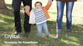  Presentation with child support family law - PPT theme consisting of baby adoption - young happy family with child background and a  colored foreground