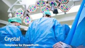  Presentation with anesthesia - Colorful presentation enhanced with baby anesthesia - unidentified boy undergoing a surgery backdrop and a teal colored foreground