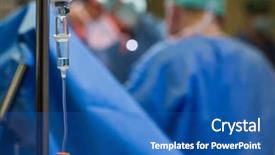  Presentation with surgery - Slides having baby anesthesia - unidentified boy undergoing a surgery background and a teal colored foreground