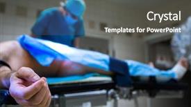  Presentation with anesthesia - Colorful theme enhanced with baby anesthesia - unidentified patient undergoing a surgery backdrop and a dark gray colored foreground