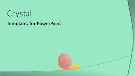  Presentation with flying angel - Presentation design having baby-angel-with-yellow-wings background and a mint green colored foreground