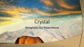  Presentation with horses - Presentation theme enhanced with baby animals - horses background and a soft green colored foreground