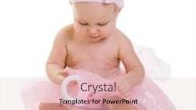  Presentation with ballerina - Slide deck consisting of baby ballerina very cute happy baby girl wearing ballerina skirt background and a lemonade colored foreground