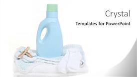  Presentation with socks - PPT theme with socks clothespins and detergent background and a white colored foreground
