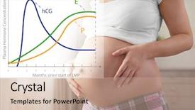  Presentation with graphic - Beautiful presentation featuring baby blood - health care concept graphic backdrop and a coral colored foreground