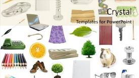  Presentation with baby animals - PPT theme enhanced with baby book animals - collection object on the white background and a lemonade colored foreground