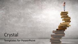  Presentation with toy - Audience pleasing presentation theme consisting of baby book animals - cute girl wearing pajamas backdrop and a  colored foreground