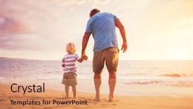  Presentation with father son hands - Presentation having young attractive beautiful couple in love holding heart shape and kissing outdoors background and a gray colored foreground