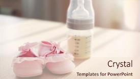  Presentation with baby milk - Colorful slides enhanced with baby-bottle-of-milk backdrop and a lemonade colored foreground