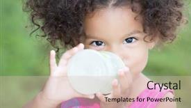  Presentation with baby bottle - Cool new presentation theme with baby bottle with a diffus backdrop and a lemonade colored foreground