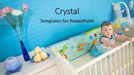  Presentation with 2nd birthday for baby boy - Audience pleasing slides consisting of baby boy 1 year old backdrop and a light blue colored foreground