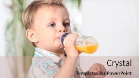  Presentation with baby bottle - Cool new presentation with baby boy having his bottle backdrop and a  colored foreground