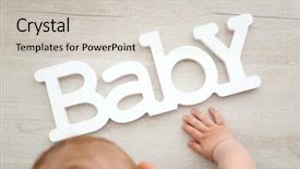  Presentation with 2nd birthday for baby boy - Amazing slide set having baby boy playing with letters backdrop and a  colored foreground