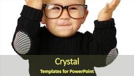  Presentation with happy baby - PPT theme having fixed look of favourite children background and a dark gray colored foreground