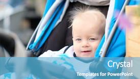  Presentation with baby congratulation boy blue - Amazing theme having baby boy with blue eyes backdrop and a light blue colored foreground