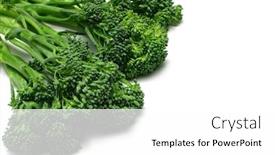  Presentation with baby - Colorful PPT layouts enhanced with baby-broccolini-photographed-on-white backdrop and a white colored foreground