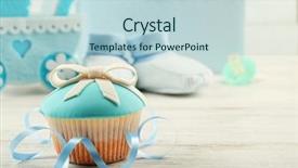  Presentation with baby color - Cool new slides with baby carriage and photo album backdrop and a lemonade colored foreground