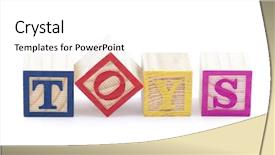  Presentation with blocks - PPT layouts featuring baby cartoon - alphabet blocks spelling the word background and a white colored foreground