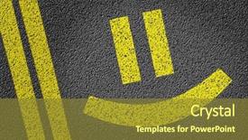  Presentation with college education happy smiling - Amazing slide set having baby cartoon - happy smiley written backdrop and a tawny brown colored foreground