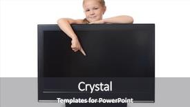  Presentation with lsd - Slide set having baby cartoon - little girl hides for lsd background and a dark gray colored foreground