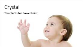  Presentation with copy space - Slides having baby child with various funny background and a white colored foreground