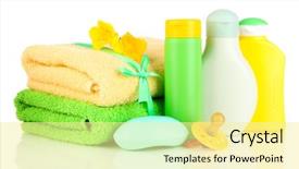  Presentation with cosmetics beauty cosmetic white - Amazing slide set having two satellite dish set backdrop and a coral colored foreground