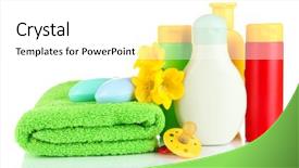  Presentation with cosmetics beauty cosmetic white - Slides with technology science evolution innovation advanced background and a gray colored foreground