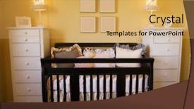  Presentation with zoo interior design - Beautiful presentation theme featuring baby crib - nursery interior design backdrop and a yellow colored foreground