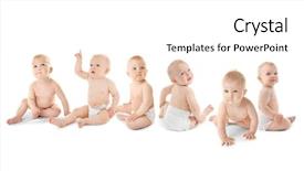  Presentation with baby diapers - Beautiful theme featuring baby diapers - childhood concept cute babies backdrop and a white colored foreground
