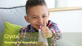  Presentation with cute - Amazing presentation theme having baby eat - cute african american boy drinking backdrop and a gold colored foreground