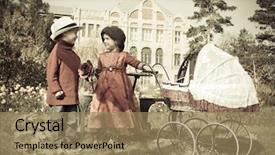  Presentation with children bully - Audience pleasing slide deck consisting of baby fashion - cute children having a rest backdrop and a coral colored foreground