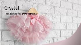  Presentation with baby fashion - Presentation theme having baby fashion - cute pink skirt for girl background and a light gray colored foreground
