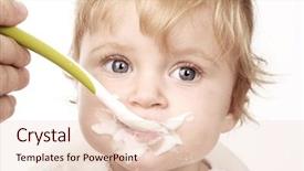  Presentation with tears - Beautiful slides featuring mother tears - baby feeding backdrop and a lemonade colored foreground