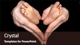  Presentation with neonatal nurse baby hand mother - Cool new presentation theme with baby feet held by mother' backdrop and a wine colored foreground