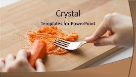  Presentation with baby food - Audience pleasing theme consisting of baby food healthy eating backdrop and a lemonade colored foreground