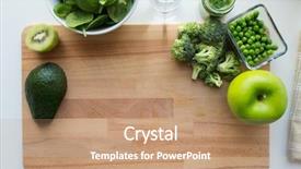  Presentation with baby food jar - Amazing PPT layouts having baby food healthy eating backdrop and a coral colored foreground