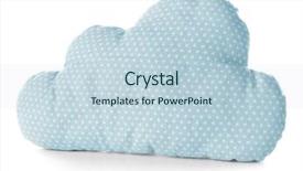  Presentation with cloud - PPT layouts having baby funitures - cute cloud pillow isolated background and a lemonade colored foreground