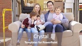  Presentation with lift truck - Beautiful presentation featuring baby funitures - family with sofa on tail backdrop and a coral colored foreground