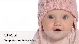  Presentation with baby girl - Cool new slide set with baby girl child smiling happy backdrop and a lemonade colored foreground