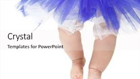  Presentation with baby girl - Amazing slide set having baby girl like a ballet backdrop and a white colored foreground