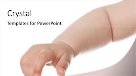  Presentation with neonatal nurse baby hand mother - PPT theme enhanced with baby hand isolated on white background and a white colored foreground