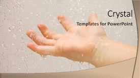  Presentation with water birth - Cool new presentation with baby hand with running water backdrop and a lemonade colored foreground