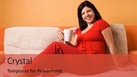 Presentation with medicine pregnant woman - Amazing slides having baby herbal - beautiful pregnant woman sitting backdrop and a red colored foreground
