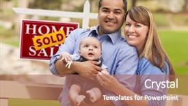  Presentation with happy birthday baby - Amazing slide deck having baby in front of sold backdrop and a coral colored foreground