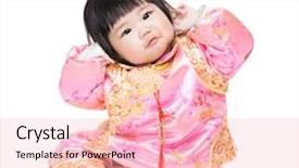  Presentation with traditional chinese funeral - Colorful slide deck enhanced with baby in traditional chinese costume backdrop and a lemonade colored foreground