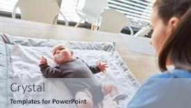  Presentation with diaper - Presentation featuring baby-is-in-a-romper background and a lemonade colored foreground