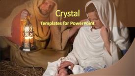  Presentation with nativity - Beautiful presentation featuring baby jesus - live reenactment of the christmas backdrop and a tawny brown colored foreground