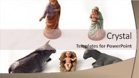  Presentation with minimalist - Presentation theme consisting of sexy young woman sitting at a table in cafe background and a gray colored foreground